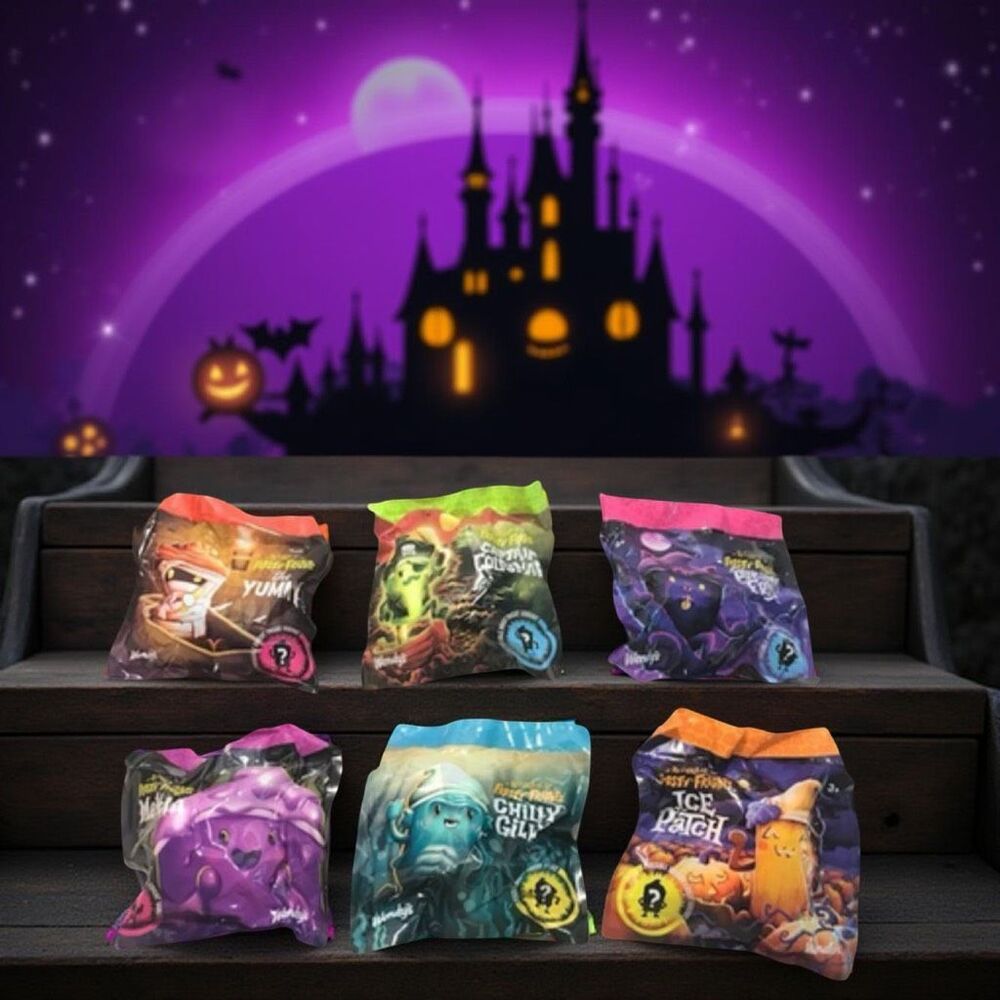 New Wendy's 2025 Frosty Frights Sealed Set of 6 Sealed Kids Halloween Frosty A22